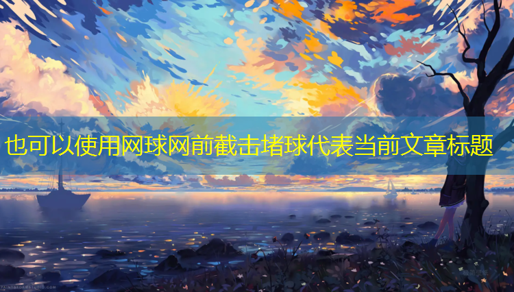 网球网前截击堵球