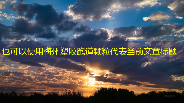 梅州塑胶跑道颗粒